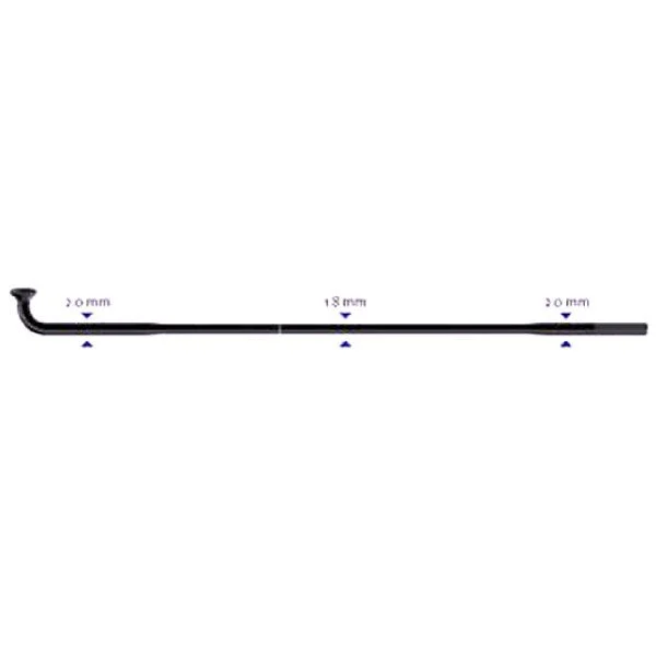 Sapim Race J-Bend 2-1.8-2 x 264 mm stipinas | black