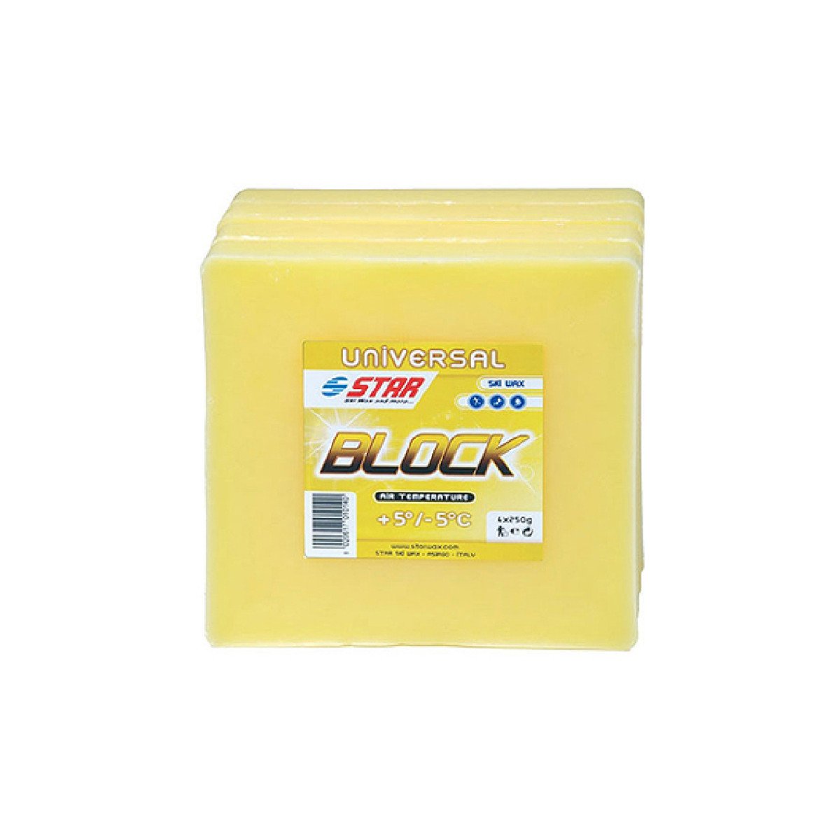 Vaškas kalnų slidėms Star Ski Wax Block plus Vaškas kalnų slidėms Star Ski Wax Block plus