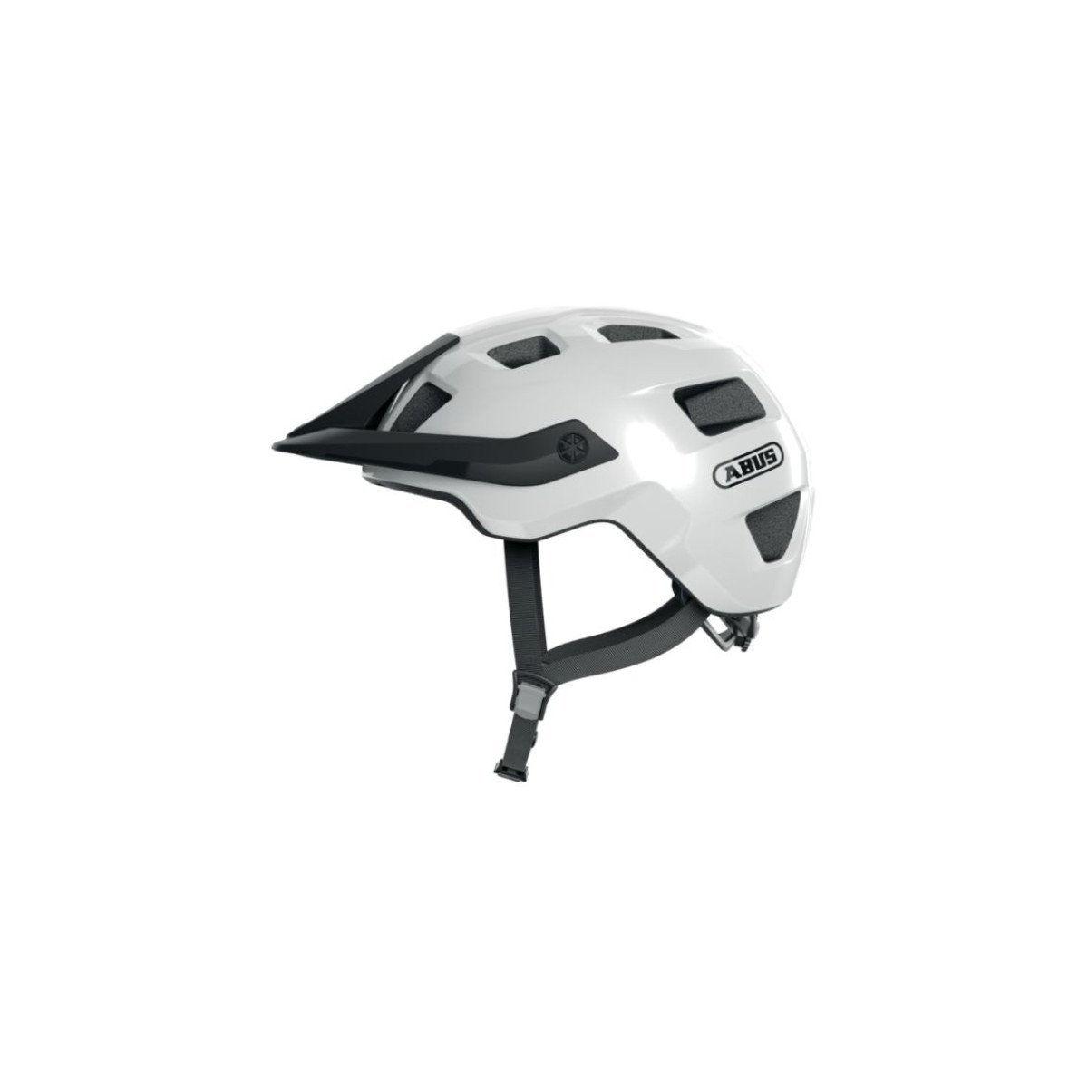 ABUS MoTrip Shiny White MTB šalmas