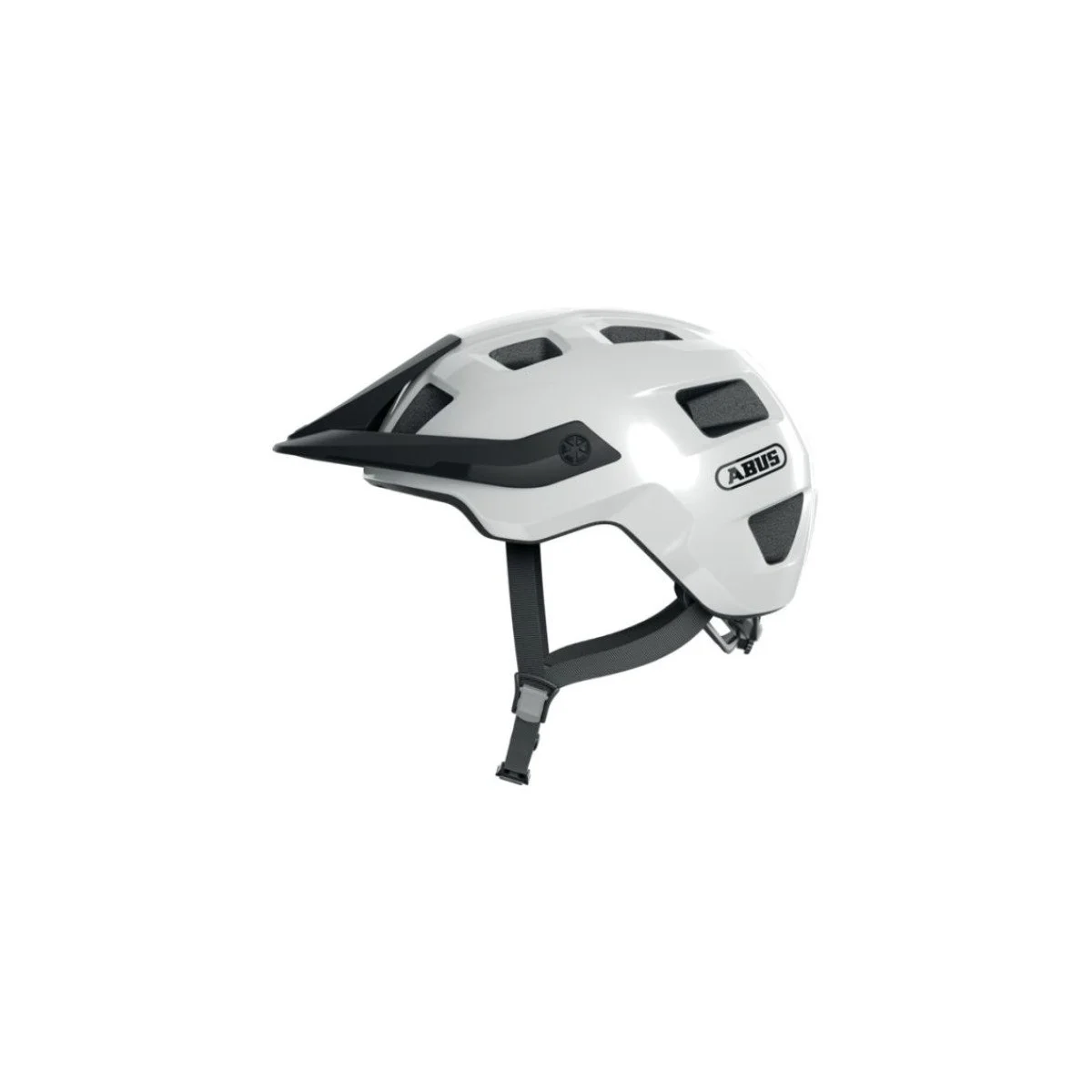 ABUS MoTrip Shiny White MTB šalmas