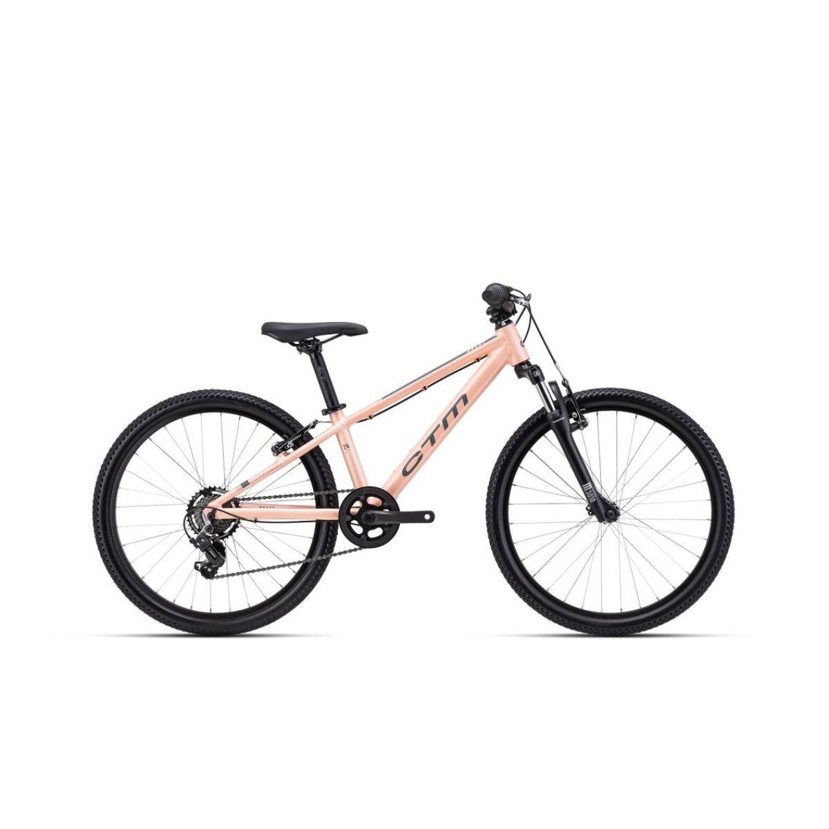 CTM Rocky 1.0 24" - 2026 - matt light pink dviratis