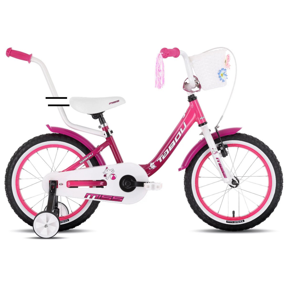 Tabou Miss Alu 16 pink-purple dviratis
