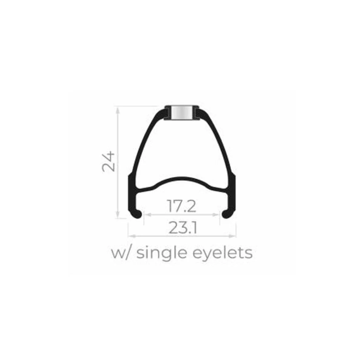 Rodi 700C Stradale Ratlankis 622x17, 20H, aliuminis, juodas