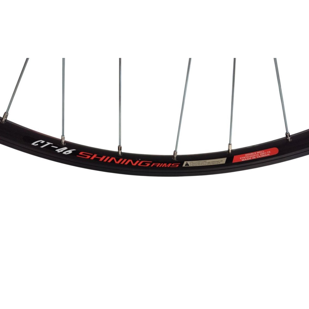 Shining CT-46 QR FH 7-SPEED CASSETTE galinis ratas 28" 622x18, 10x135mm QR, 7 pavarų, 32H, V-Brake, juodas