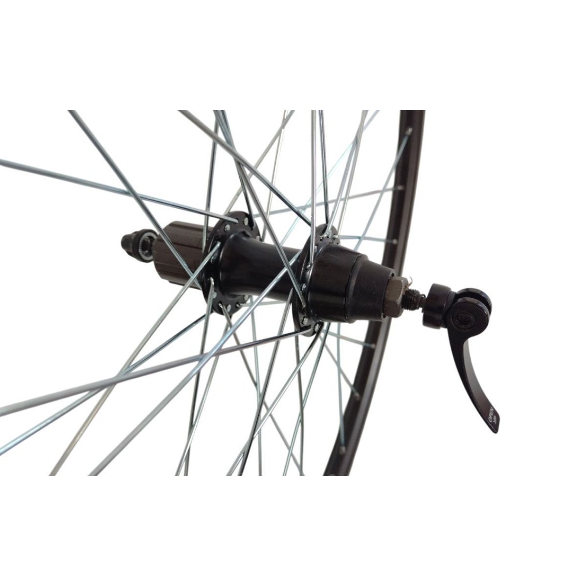 Shining CT-46 QR FH 7-SPEED CASSETTE galinis ratas 28" 622x18, 10x135mm QR, 7 pavarų, 32H, V-Brake, juodas
