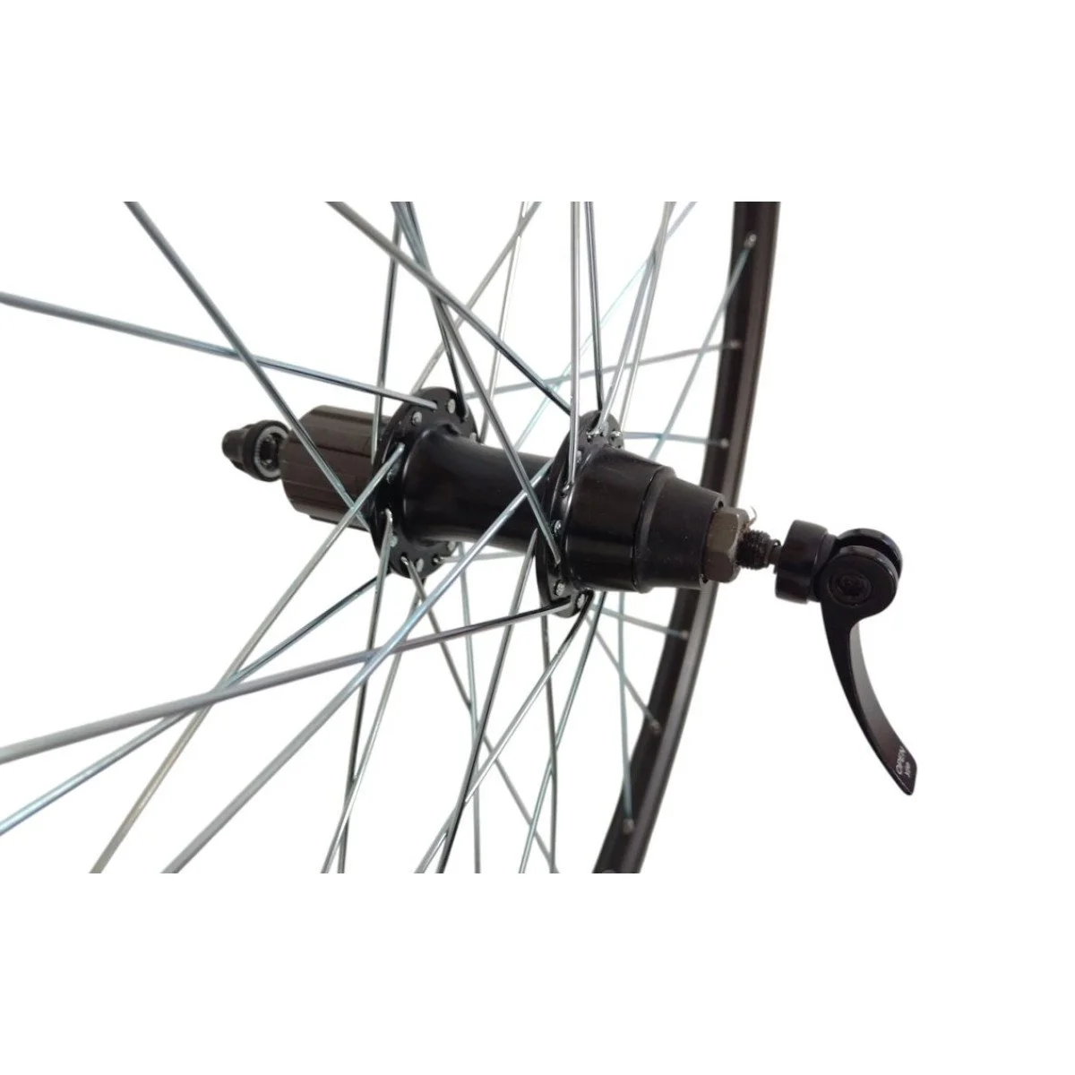 Shining CT-46 QR FH 7-SPEED CASSETTE galinis ratas 28" 622x18, 10x135mm QR, 7 pavarų, 32H, V-Brake, juodas