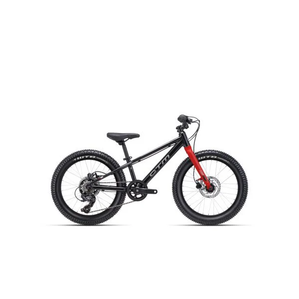 CTM Jerry 3.0 20" - 2025 - matt black-red Vaikiškas dviratis