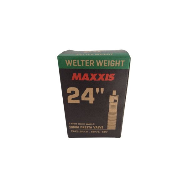 Maxxis 24 x 2.0/3.0 Presta 48 mm Welterweight dviračio kamera
