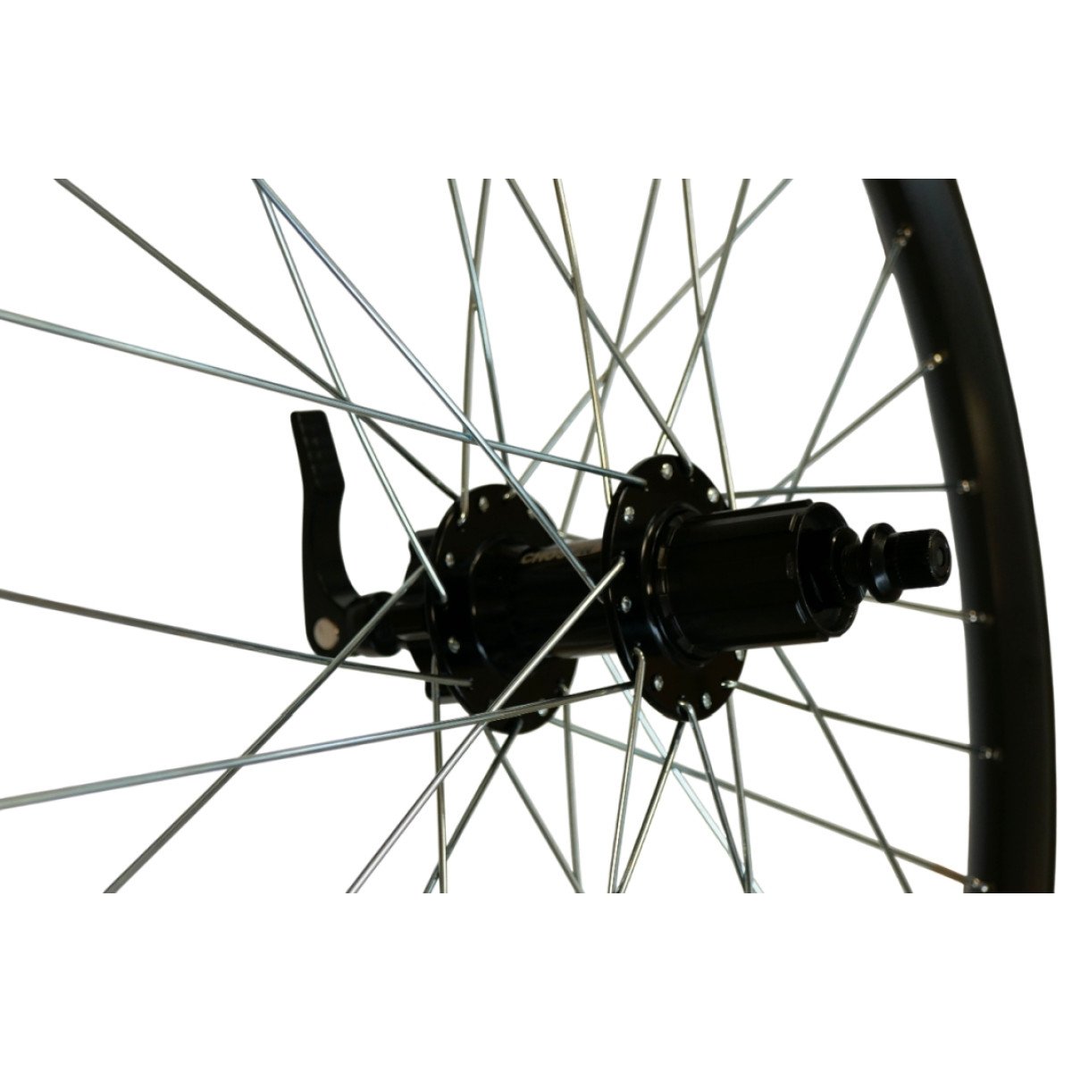 Shining 24" DB-30 QR SB 6-Bolt FH galinis ratas | 32H / 6-bolt  d-brake / 8-11 pavarų / juodas