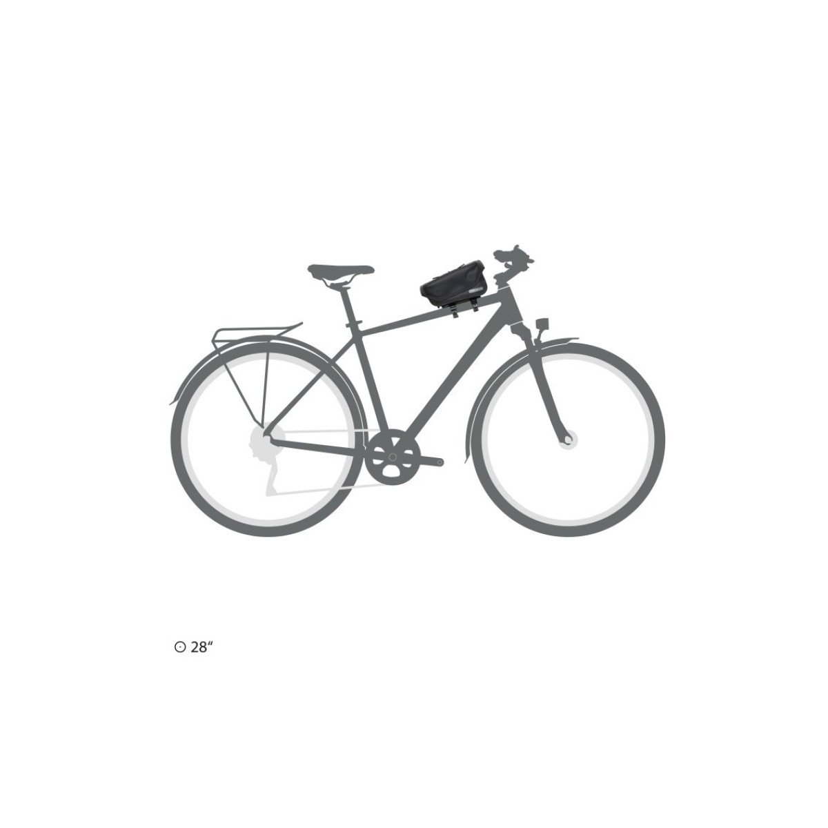 Ortlieb Toptube-Bag Black krepšys ant rėmo | 1.5L