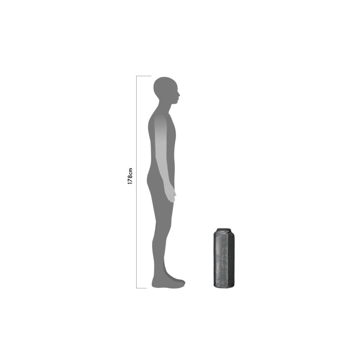 Ortlieb Dry-Bag Heavy Duty Black - Grey krepšys | 22L