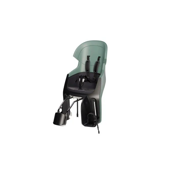 Bobike Exclusive Evolve Maxi Frame vaikiška kėdutė dviračiui | ant rėmo / žalia-pilka