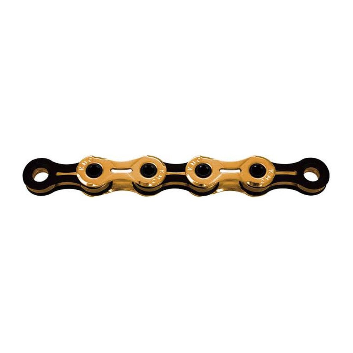 KMC X11SL Ti-N Gold/Black Waxed grandinė 118L, 11 pavarų