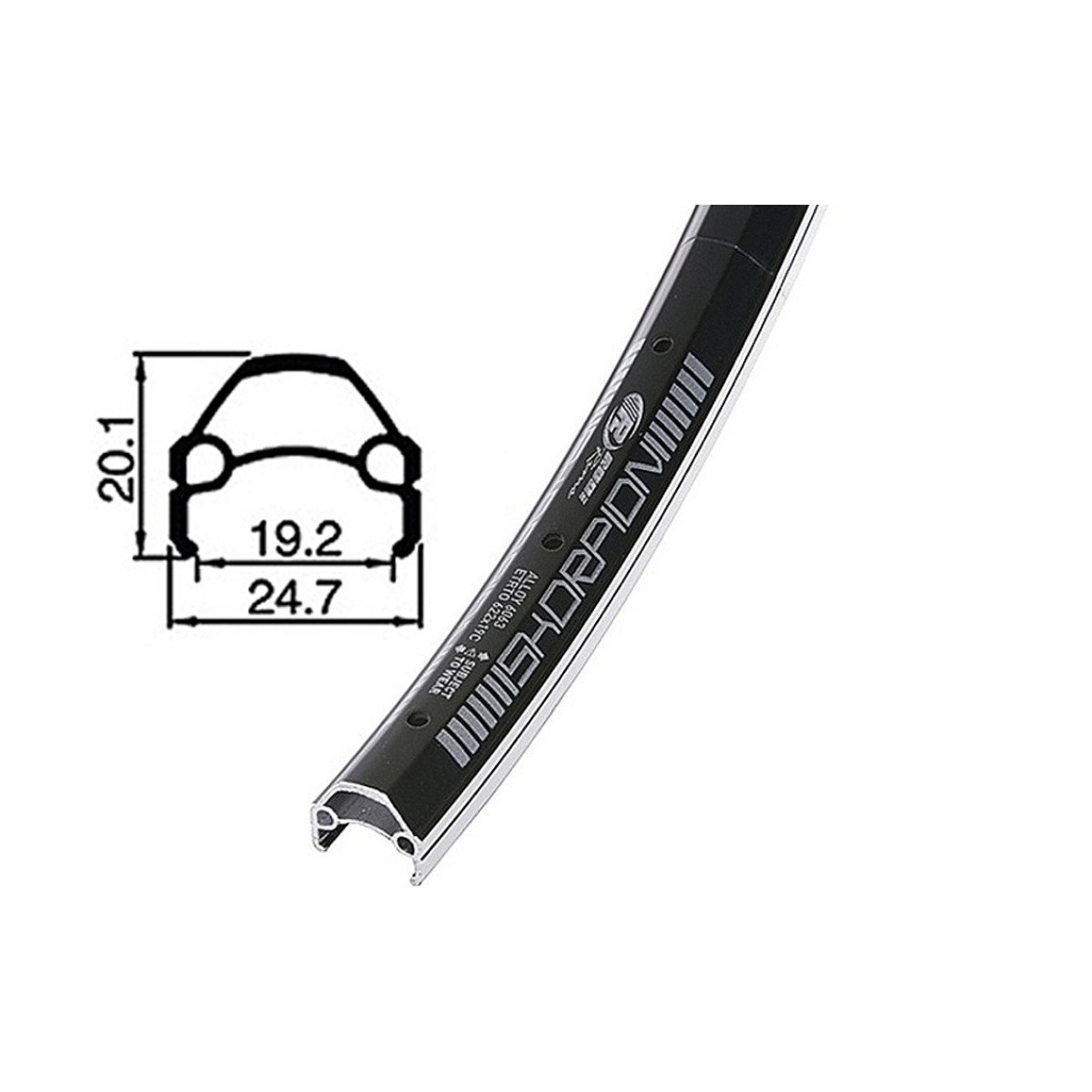 Rodi Skorpion 32H Black 27.5" Ratlankis Rodi Skorpion 32H Black 27.5" Ratlankis
