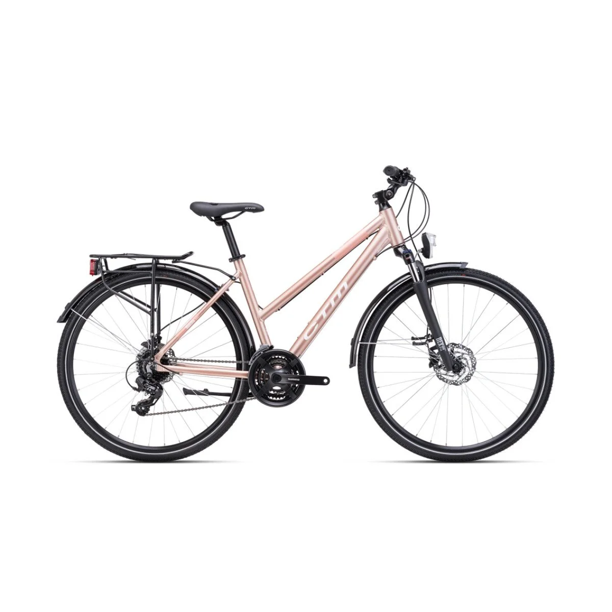 CTM Maxima 3.0 28" T - 2025 - matt-glossy vintage pink Moteriškas hibridinis-trekking dviratis