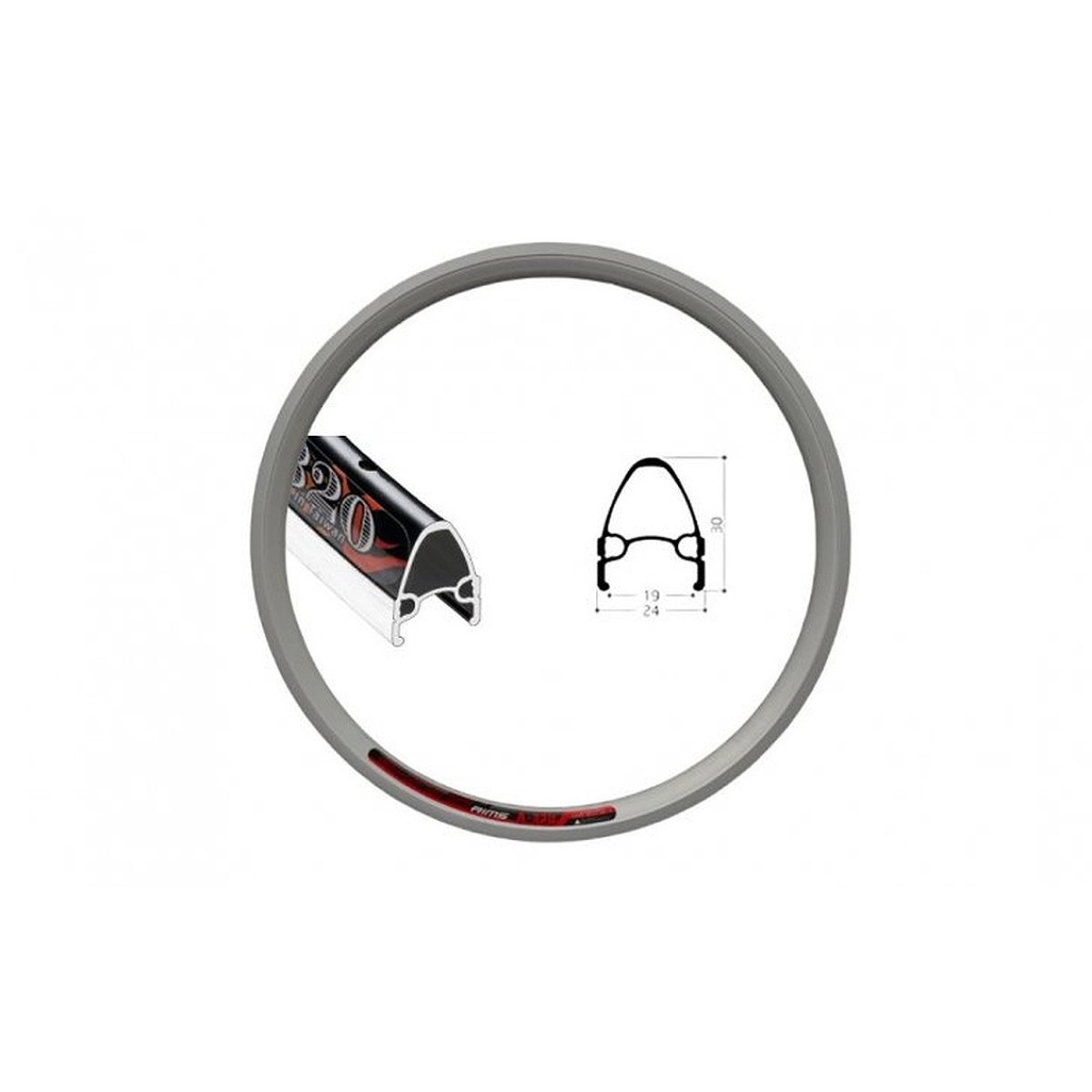 Galinis ratas 26" Shining A-320 QR FH