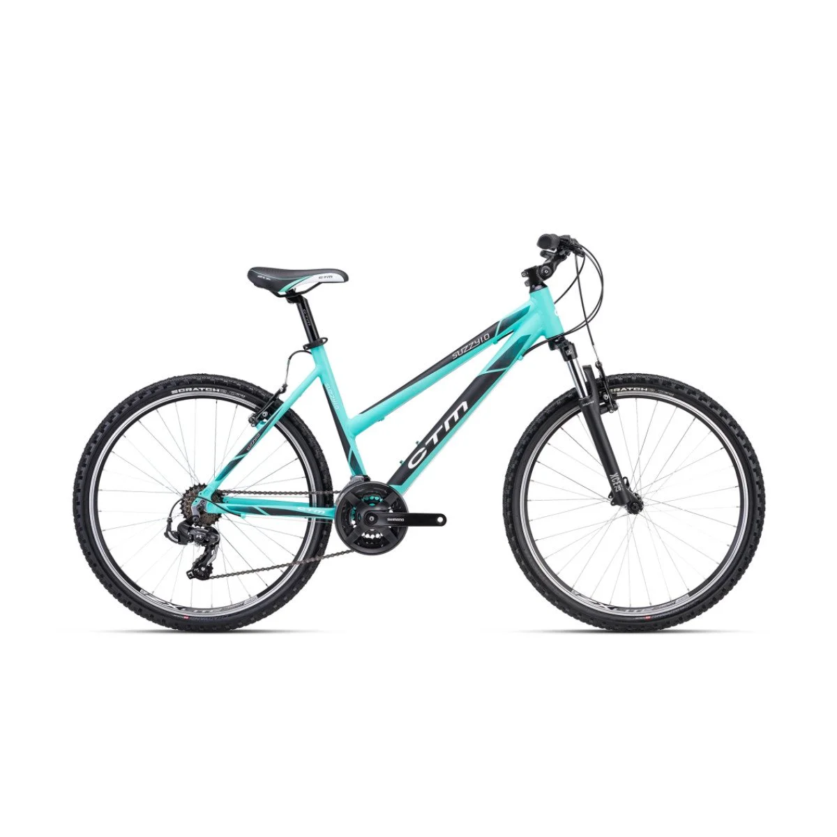 CTM Suzzy 1.0 26" - 2024 - matt turquoise-gray Moteriškas kalnų MTB dviratis