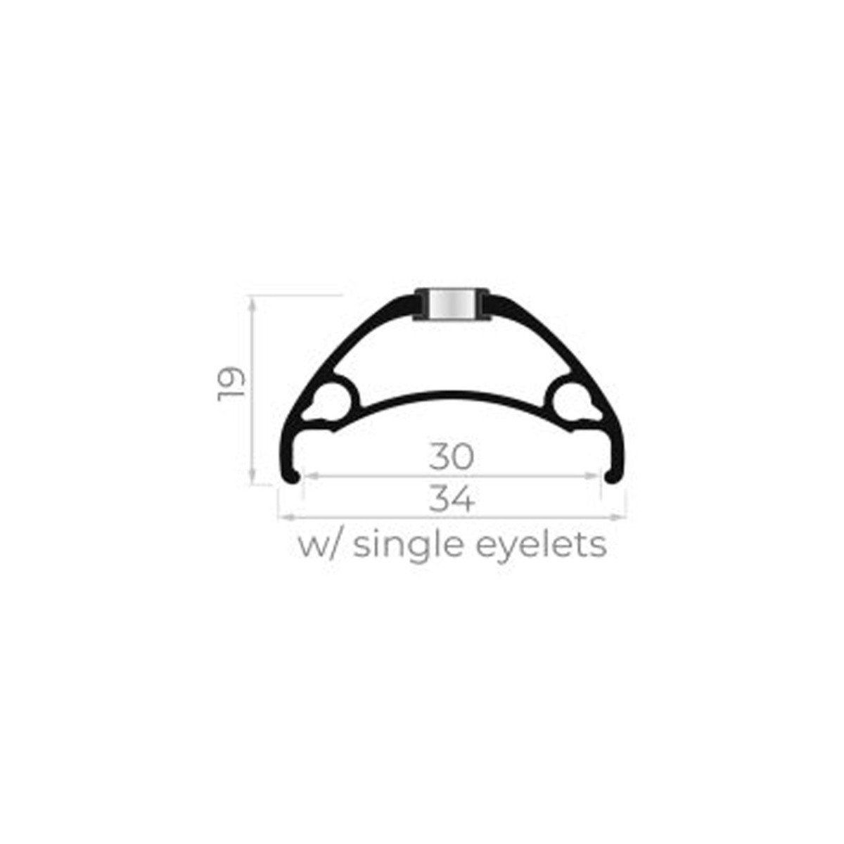 Rodi Tryp 30 EVO QR 6-Bolt 27.5" Priekinis ratas Rodi Tryp 30 EVO QR 6-Bolt 27.5" Priekinis ratas