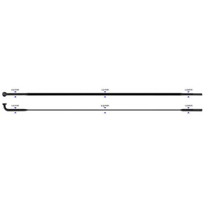 Stipinas 2-2.3-0.9-2 x 278mm Sapim CX-Ray J-Bend