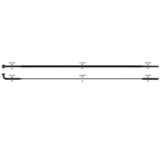 Stipinas 2-2.3-0.9-2 x 278mm Sapim CX-Ray J-Bend