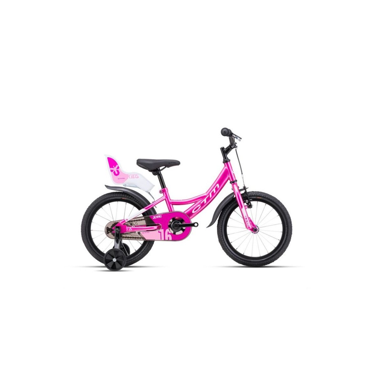 CTM Jenny 16'' Dark pink pearlescent / white 2025 dviratis