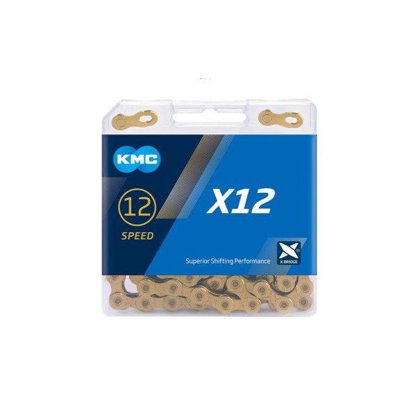 KMC X12 Ti-N Gold 126L grandinė | 12 pavarų