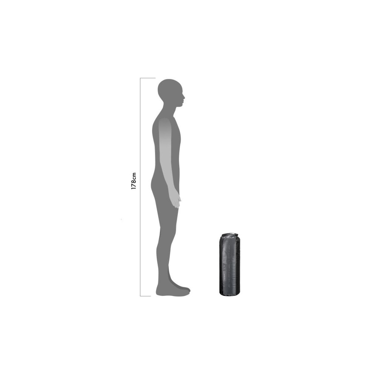 Ortlieb Dry-Bag Slate - Black krepšys | 22L
