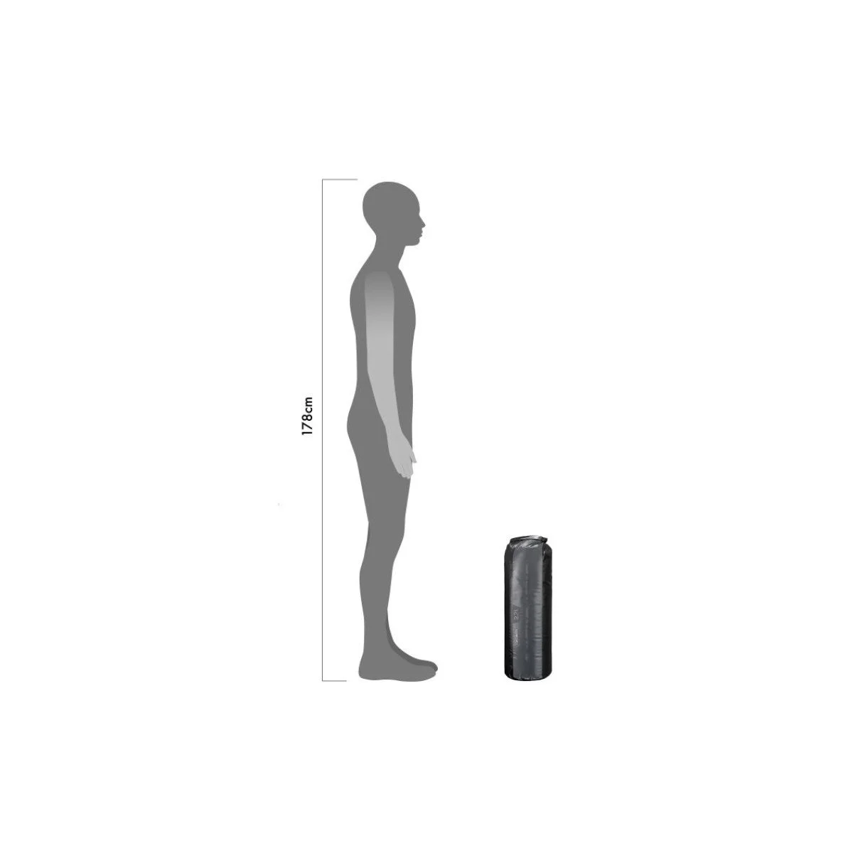Ortlieb Dry-Bag Slate - Black krepšys | 22L