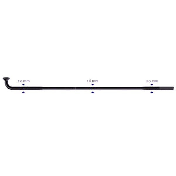 Sapim Race J-Bend 2-1.8-2 x 268 mm stipinas | black