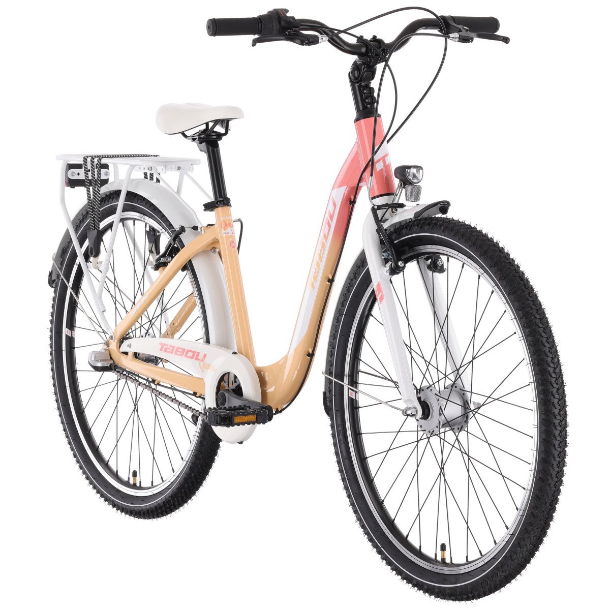 Tabou Queen 26 Plus coral-white dviratis