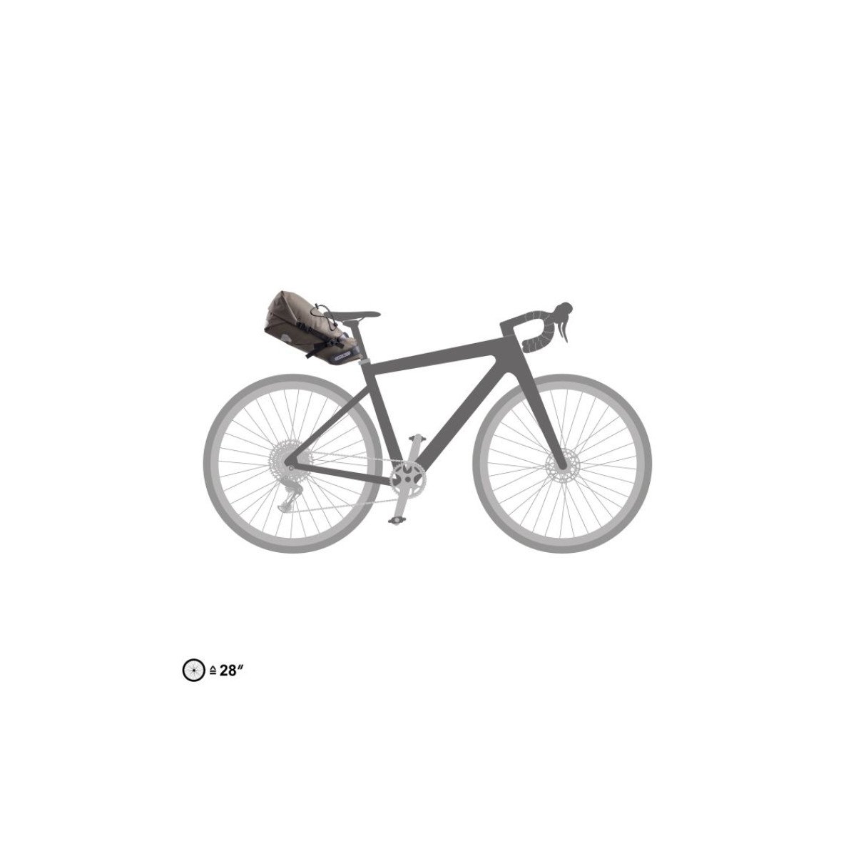 Ortlieb Seat-Pack Dark Sand krepšys po balneliu | 11L