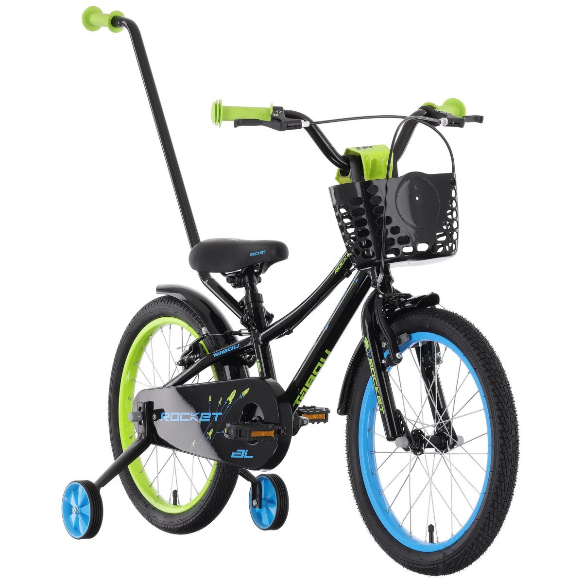 Tabou Rocket AL 14 black-blue dviratis