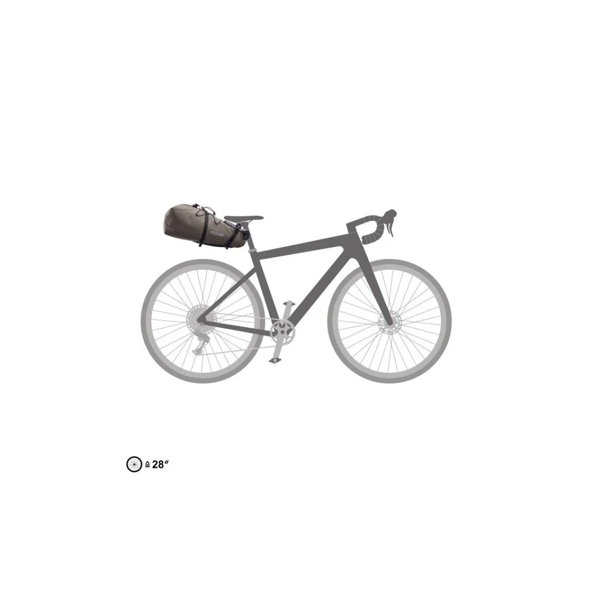 Ortlieb Seat-Pack QR Dark Sand krepšys po balneliu | 13L