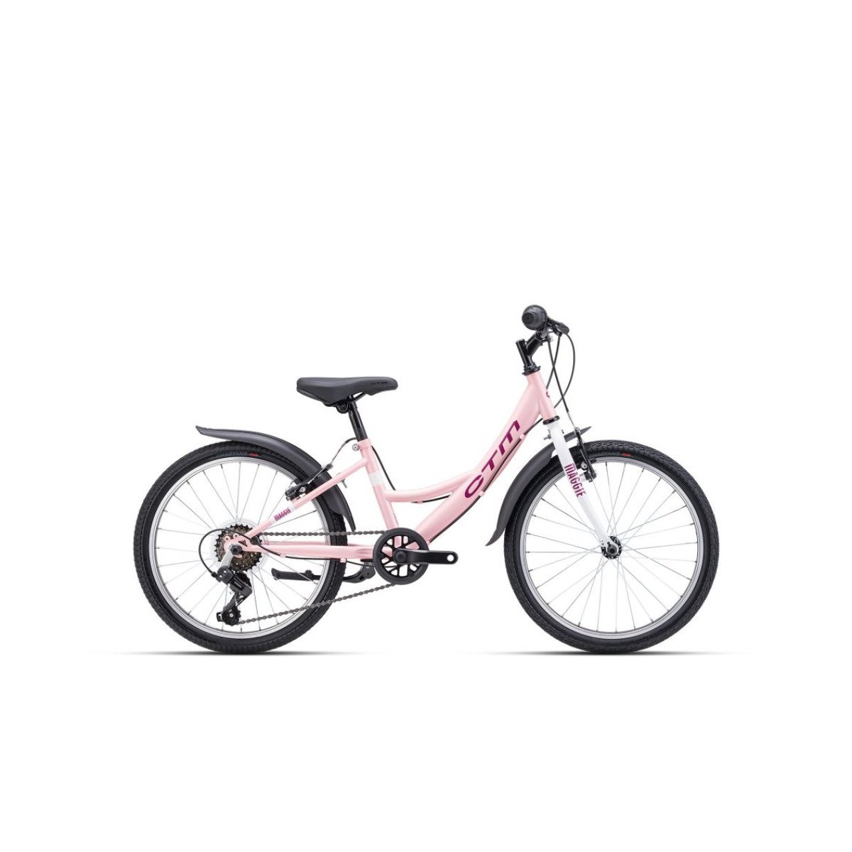 CTM Maggie 20" 2026 Matt Light Pink vaikiškas dviratis