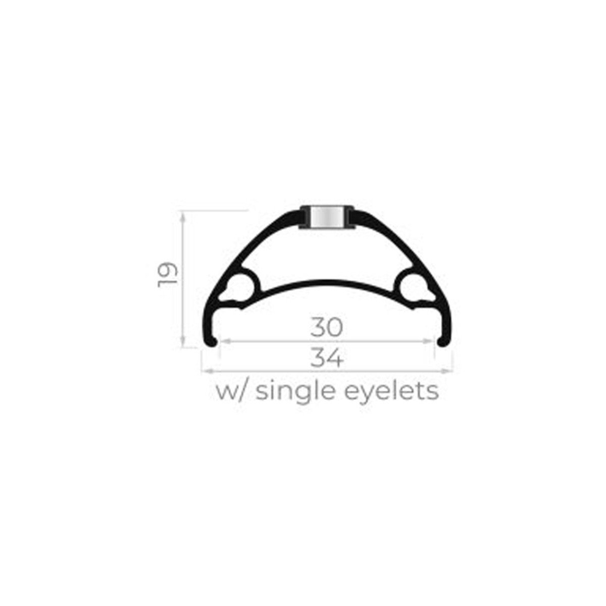 Rodi Tryp 30 32H Black 27.5" Ratlankis