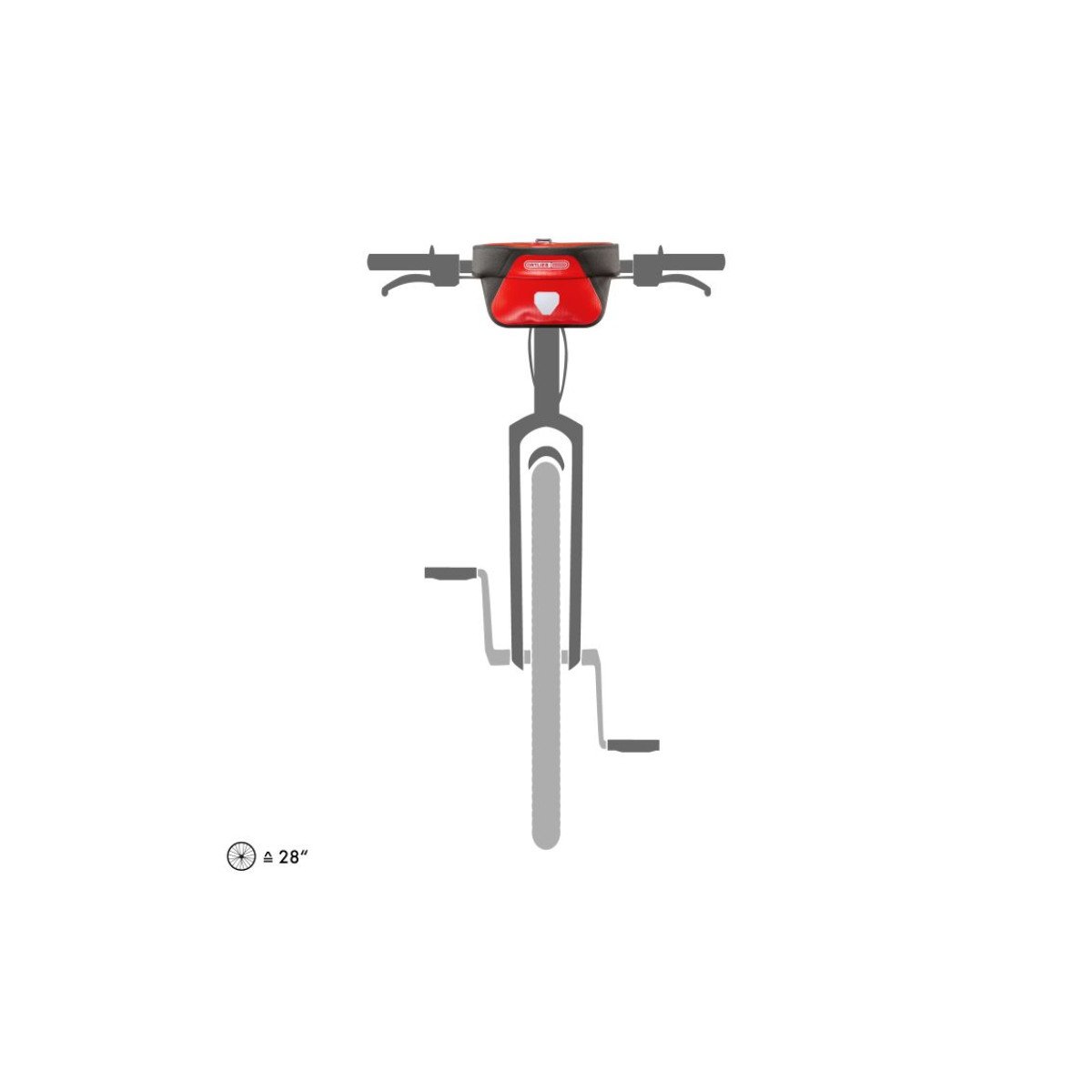 Ortlieb Ultimate Red - Black krepšys prie vairo | 5L