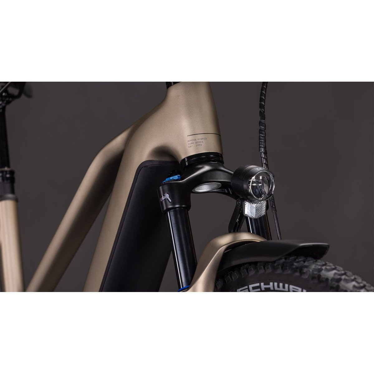 Cube Nuride Hybrid Pro 800 Trapeze flashstone'n'chrome 2026 elektrinis dviratis