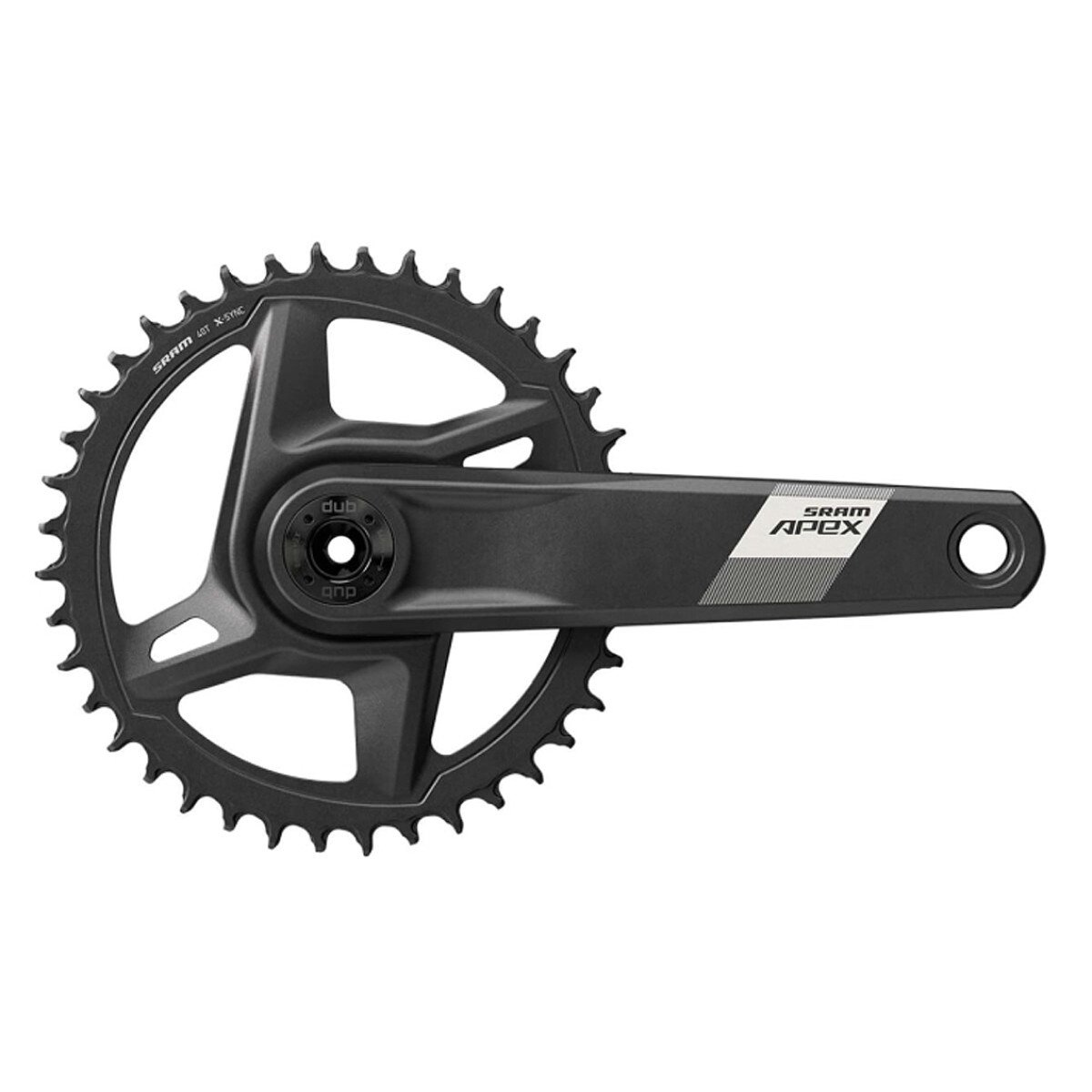 Žvaigždžių blokas priekinis SRAM Apex 1 DUB Wide 175mm Žvaigždžių blokas priekinis SRAM Apex 1 DUB Wide 175mm