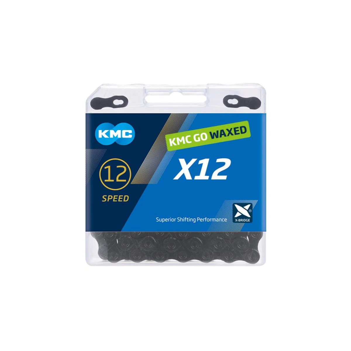 KMC X12 Black Tech Waxed 126L grandinė | 12 pavarų