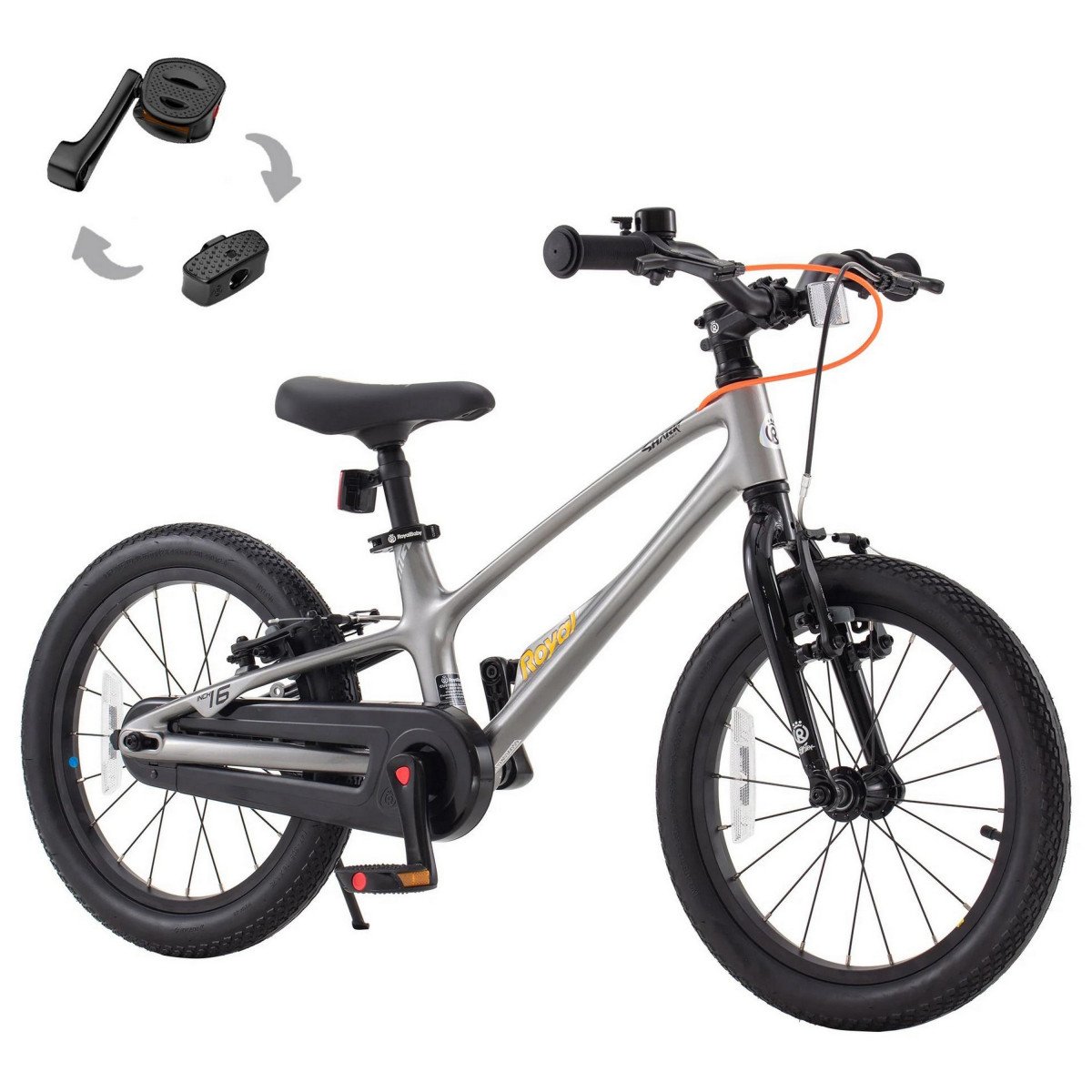 Tabou Royal Space 16 grey-black dviratis
