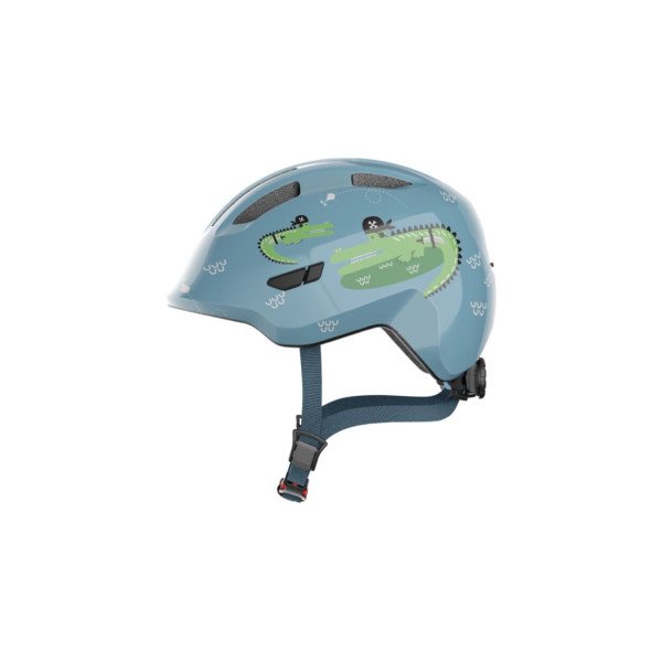 ABUS SMILEY 3.0 Blue Croco vaikiškas šalmas