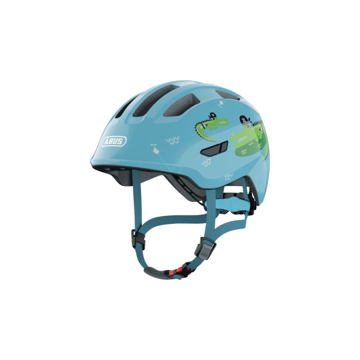ABUS SMILEY 3.0 Blue Croco vaikiškas šalmas
