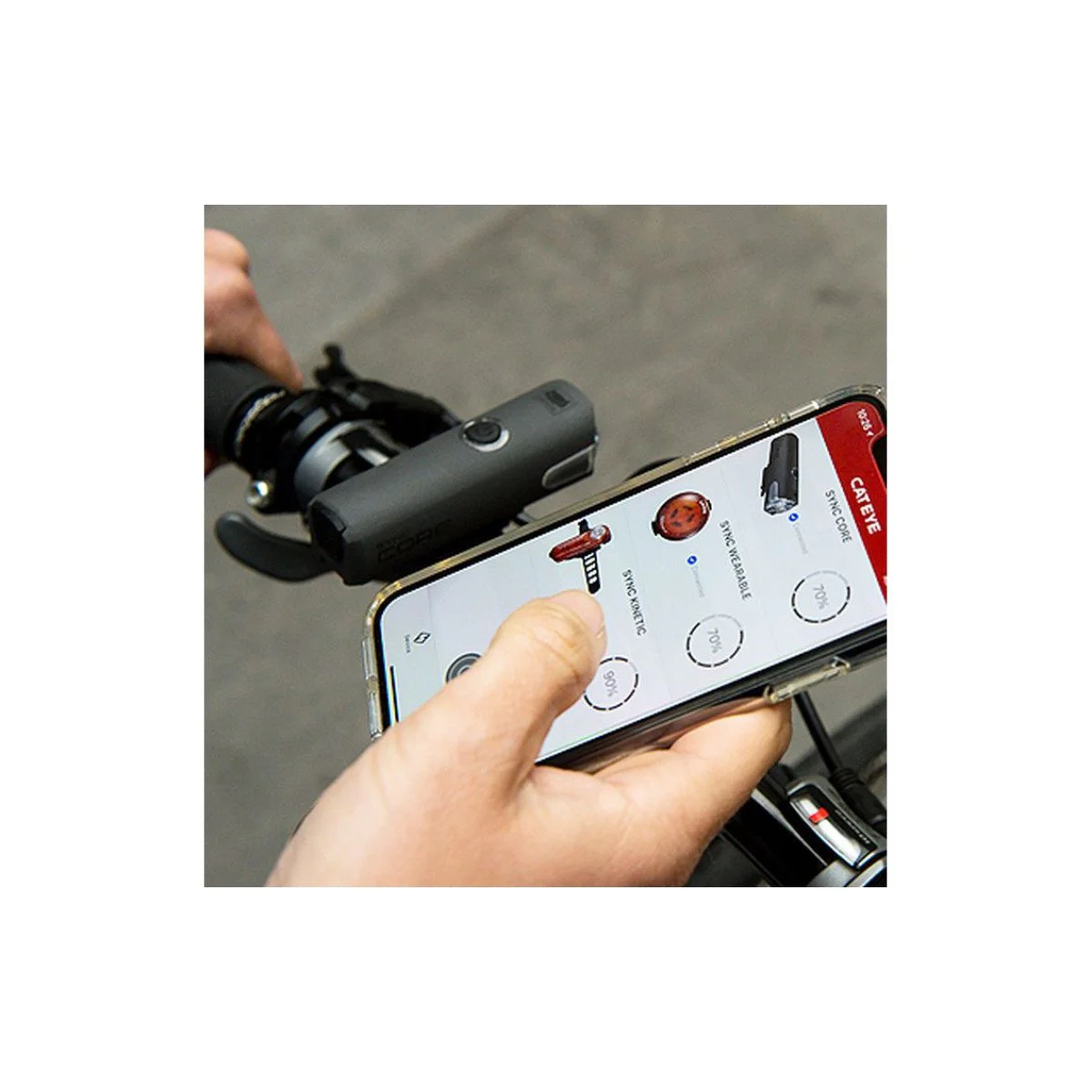 Cat Eye SYNC CORE žibintas priekinis | micro-usb jungtis