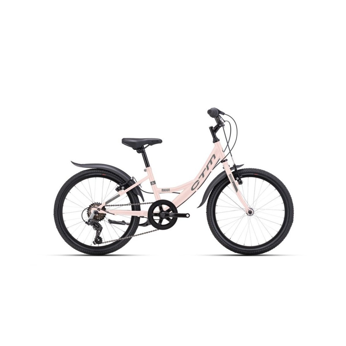 CTM Maggie 20'' matt light vintage pink / gray 2025 dviratis