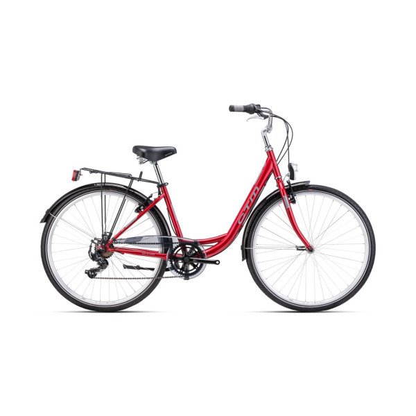 CTM Rita 1.0 28" 2026 Matt Dark Red moteriškas dviratis