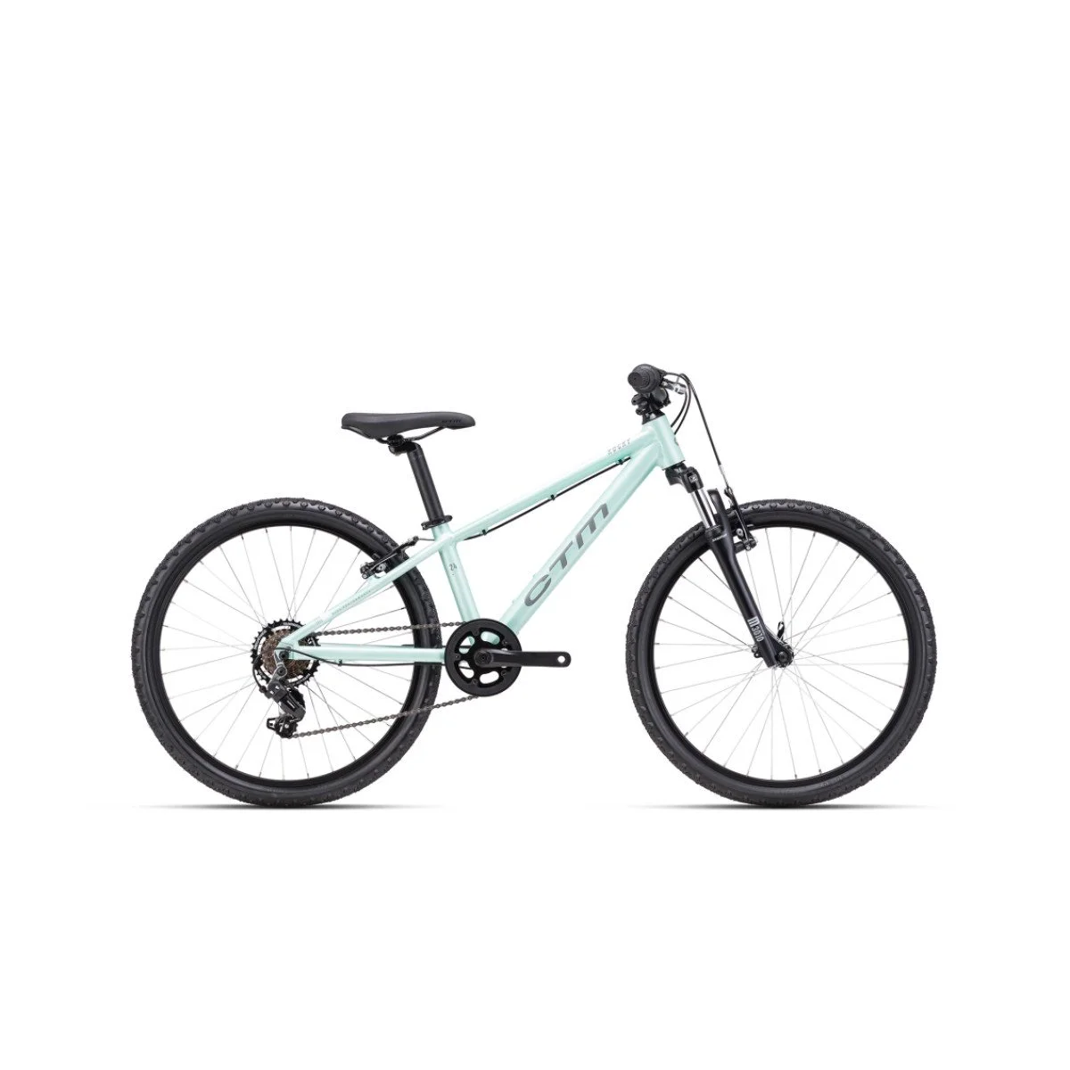 CTM Rocky 2.0 24" - 2025 - matt turquoise pearl-gray Vaikiškas dviratis CTM Rocky 2.0 24" - 2025 - matt turquoise pearl-gray Vaikiškas dviratis