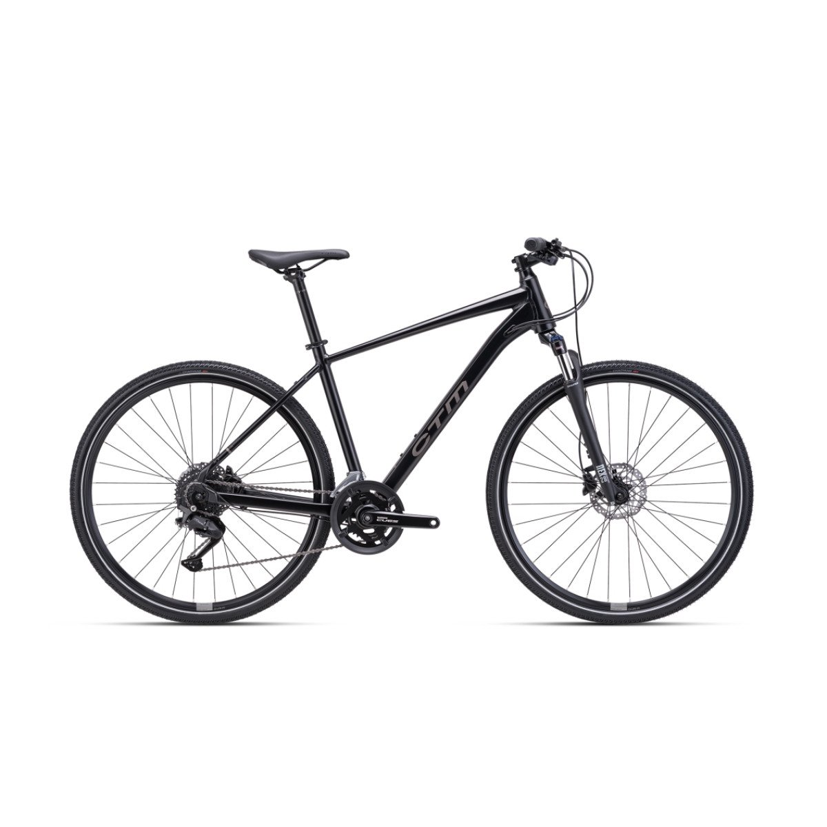 CTM Stark 1.0 28" - 2025 - matt black-gray brown Hibridinis-trekking dviratis