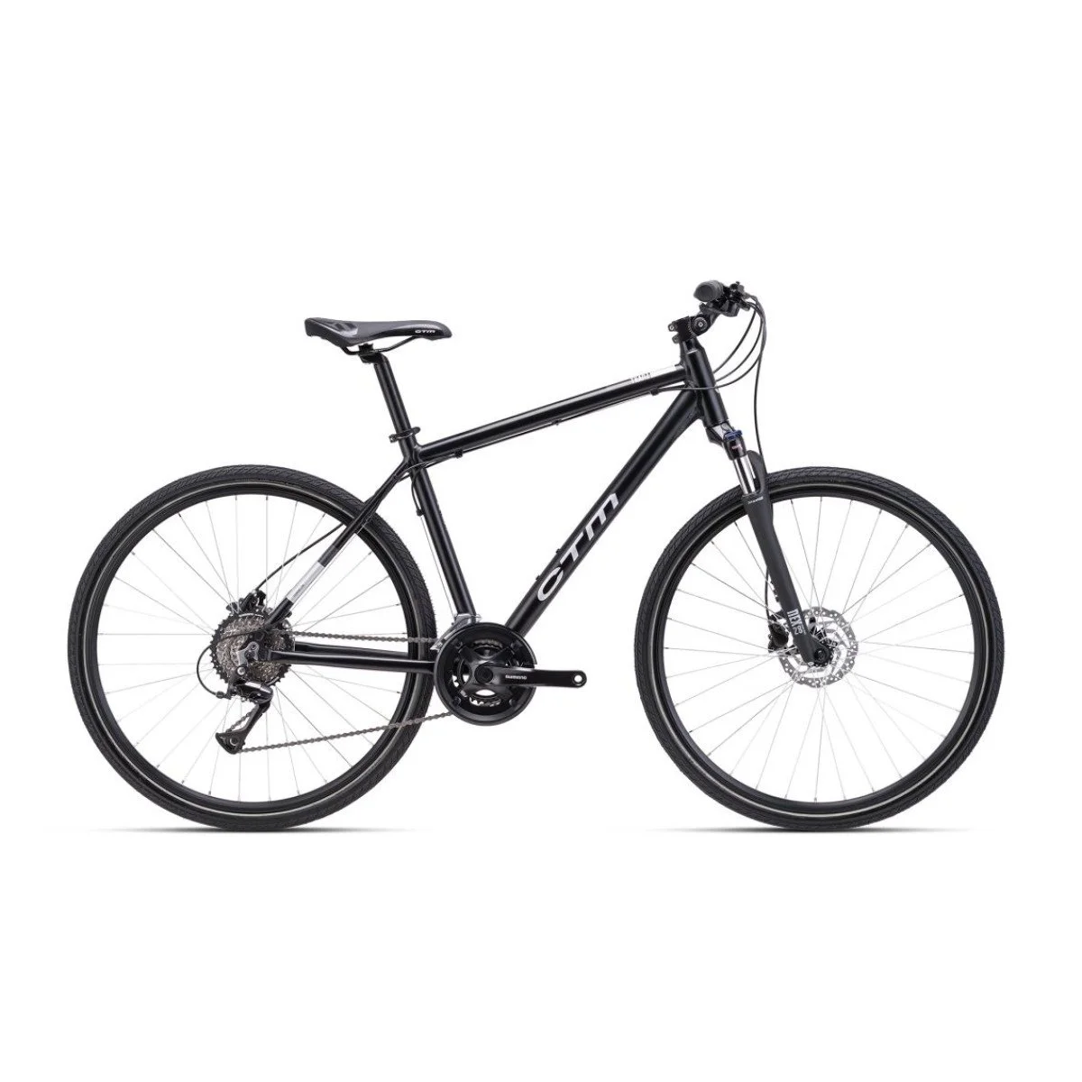 CTM Tranz 28" - 2025 - matt black/glossy silver dviratis
