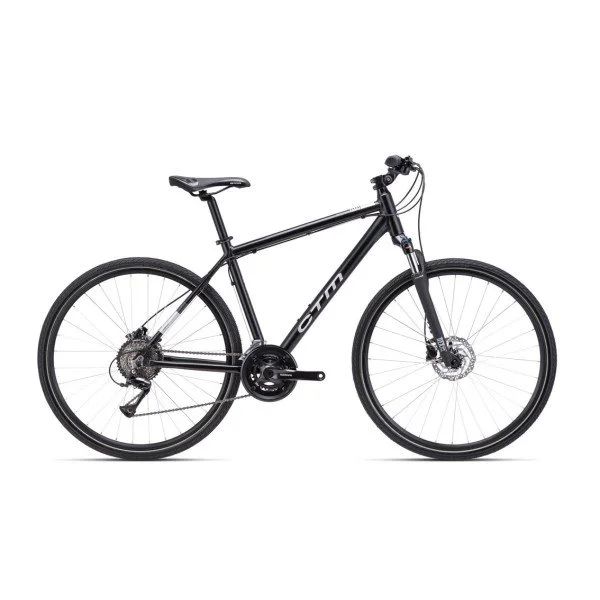 CTM Tranz 28" - 2025 - matt black/glossy silver dviratis