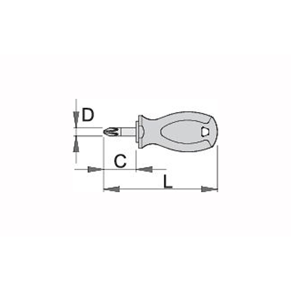 Atsuktuvas Unior 626TBI kryžminis, 25 x 87 x 4.5mm Atsuktuvas Unior 626TBI kryžminis, 25 x 87 x 4.5mm